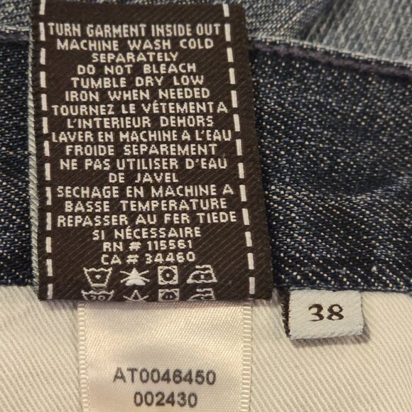 7 For All Mankind “Austyn” Straight Leg Jeans Men’s Size 38 - Picture 5 of 12